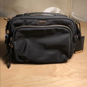 Tumi Black Luanda Flight Bag